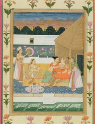 Couple on a Terrace at Sunset, from the Small Clive Album
